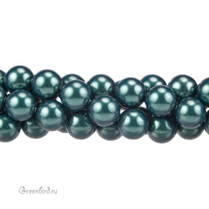 Swarovski 5810 Жемчуг 10 мм, иризирующий зеленый таити (#2004), уп. 10 шт.