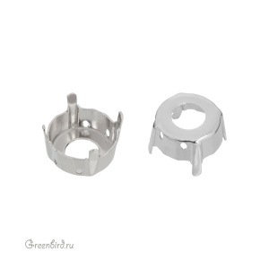 1088 Оправа для ювелирного кристалла Chaton SS55, платина