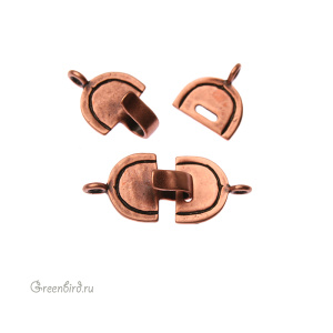 JBB Замок-крючок "Плоский", ант. медь (JB-7427)