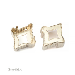 4927 Оправа для Rhombus Tribe 19x17 мм, латунь