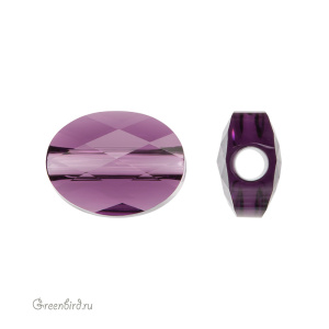 Swarovski 5051 Бусина Мини Овал 8х6 мм, аметист (#204), 1 шт.