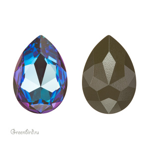 Swarovski 4327 Капля 30х20 мм, хаки зеленый делайт (#001L130D), 1 шт.