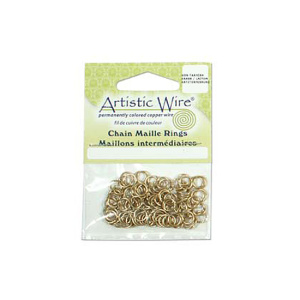 Соединительные кольца Artistic Wire 18Ga 5.56 мм, золото 
