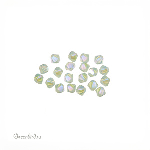 5328 Bicone 4mm – Chrysolite Opal Shimmer 2X (#294SHIM2) 5328 Bicone 4mm – Chrysolite Opal Shimmer 2X (#294SHIM2)