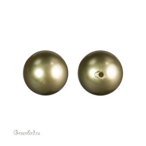 Swarovski 5818 Жемчуг полупросверленный 8 мм, светло-зеленый (#293), 1 шт.