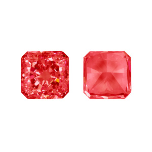 Crystalbird Фианит квадратный 12 мм, красный, 1 шт. (#CBFN-SQ12-02)