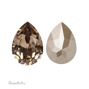 Swarovski 4320 Капля 18х13 мм, греж (серо-бежевый) (#284), 1 шт.