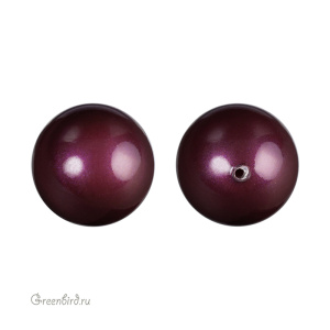Жемчуг полупросверленный 12мм #5818 Blackberry (#784)