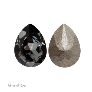 Swarovski 4320 Капля 6х4 мм, серебряная ночь (#001SINI), 1 шт.