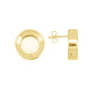 Пуссеты-оправы Crystalbird для 1122 Rivoli 14 мм, золото (#CBBS-07)