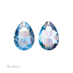 6433 подвеска Pear Cut 9mm – Aquamarine Shimmer (#202SHIM) 6433 подвеска Pear Cut 9mm – Aquamarine Shimmer (#202SHIM)