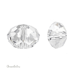 5041 Бусина Briolette Large Hole Bead 18х12mm – Crystal (#001)