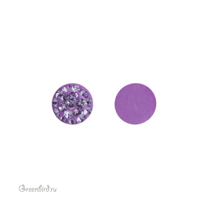 86601 BeCharmed Pave Cabochon 6 мм — Tanzanite (#539)