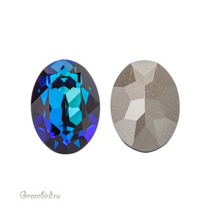 4120 Oval Fancy Stone 14х10 мм – Bermuda Blue (#001BB)