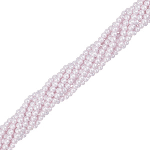 Crystalbird Жемчуг круглый 5 мм, фиолетовый, нить (#66)