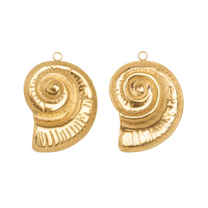 Подвеска "Ракушка", золото, 1 шт. (#SV1701-Pendant-197)