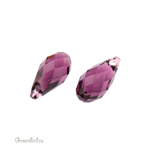 Swarovski 6010 подвеска Бриолетт 11x5,5 мм, аметист (#204), 1 шт.