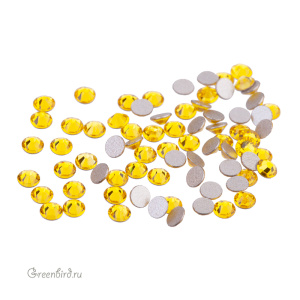 2058 Кристалл холодной фиксации Rose Flatback SS7 – Citrine (#249), уп. 72шт.