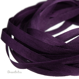 Шелковая лента AVAS Ruban de Soie 4 мм, темно-сливовый, 3 м (#3316)