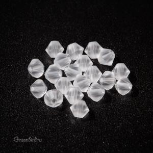 5328 Bicone 4mm – Crystal Matt Finish (#001MFIN)