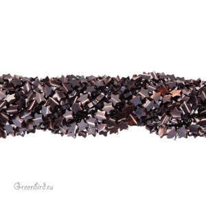 Бусины-звездочки 8 мм, шоколадный перламутр, нить (#SVA-PRL-330) Бусины-звездочки 8 мм, шоколадный перламутр, нить (#SVA-PRL-330)