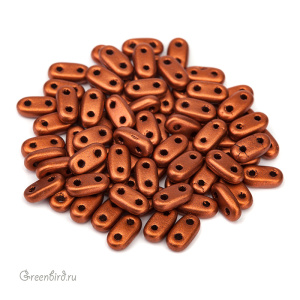 Bar 6x3mm, Matte Metallic Dk. Copper, 5 гр (#K0175JT) Bar 6x3mm, Matte Metallic Dk. Copper, 5 гр (#K0175JT)