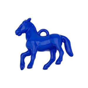 Подвеска "Лошадка", пластик, синий 1 шт. (#SV1701-Pendant-151)