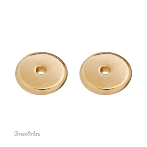 Спейсер "Диск" 8 мм, золото, 1 шт. (#TC-0444-25)