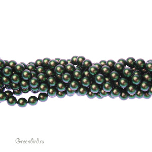 Жемчуг 6 мм #5810 Scarabaeus Green (#946)