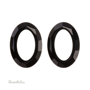 Swarovski 4137 Космик Овал 22х16 мм, черный (#280), 1 шт.