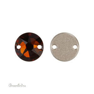 Swarovski пришивные 3288 Шатон 8 мм, дымчатый топаз (#1001), 1 шт.