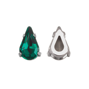 Crystalbird 4328 ÐÐ°Ð¿Ð»Ñ 10x6 Ð¼Ð¼ Ð² Ð¾Ð¿ÑÐ°Ð²Ðµ, ÑÐ¾Ð´Ð¸Ð¹, Ð¸Ð·ÑÐ¼ÑÑÐ´ (#205), 6 ÑÑ.