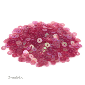 Пайетки 4мм плоские Fucsia (#132)