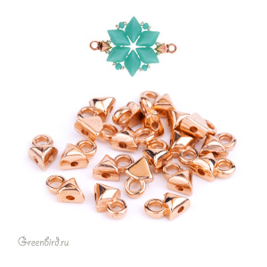 CYMBAL Концевик "Kleftiko" для GemDuo, розовое золото, 1 шт. (#GD-012050-RG)