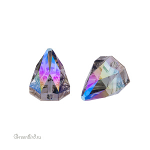 3297 Round Spike Sew-on Stone 10х10 мм – Black Diamond Shimmer (#215SHIM)