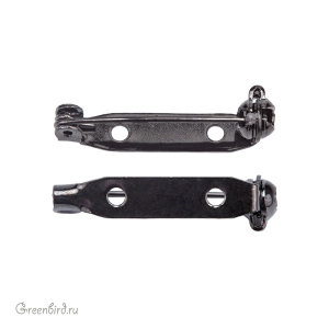 Основа для броши MIYUKI 28 мм, gunmetal, 1 шт. (#K508-BL)