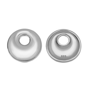 Подвеска "Бублик", родий, 1 шт. (#SV1701-Pendant-108R)