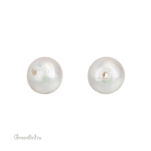 Хлопковый жемчуг 8 мм, Rich White, 1 шт. (#CTP001-08-RichWhite)