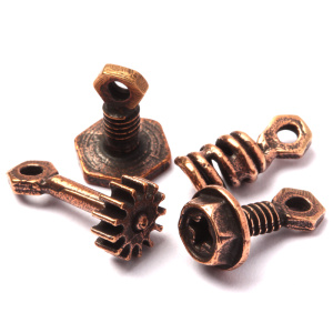 "Стимпанк", подвеска, ант. бронза, 4 шт. (#1426)