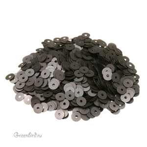 Пайетки 4мм плоские Ardesia (#976W)