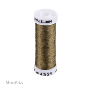 Шелковая нить AVAS Soie Ovale, серо-ореховый, 30 м (#4535) Шелковая нить AVAS Soie Ovale, серо-ореховый, 30 м (#4535)