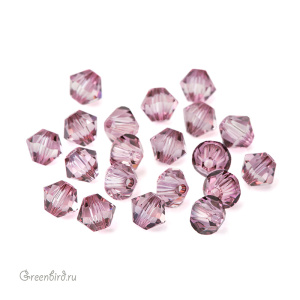 Swarovski 5328 Биконусы 4 мм, античный розовый (#001ANTP), уп. 20 шт.