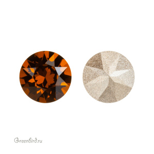 1088 Chaton SS29 - Smoked Amber (#1001)