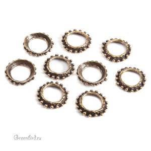 "Специи", коннектор, ант. латунь, 1 шт. (#Л1532)