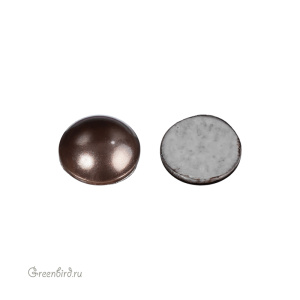 2080/4 Кристалл горячей фиксации Cabochon SS34 – Deep Brown Pearl (#414), M-Foiled, 1шт.
