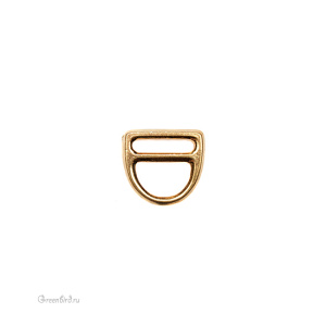 D-замок "Одно отверстие" малый, золото, 1 шт. (#TC-6184)