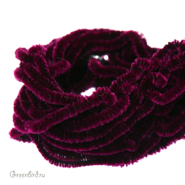 Шелковая синель AVAS, аметист 1 метр (#1046)