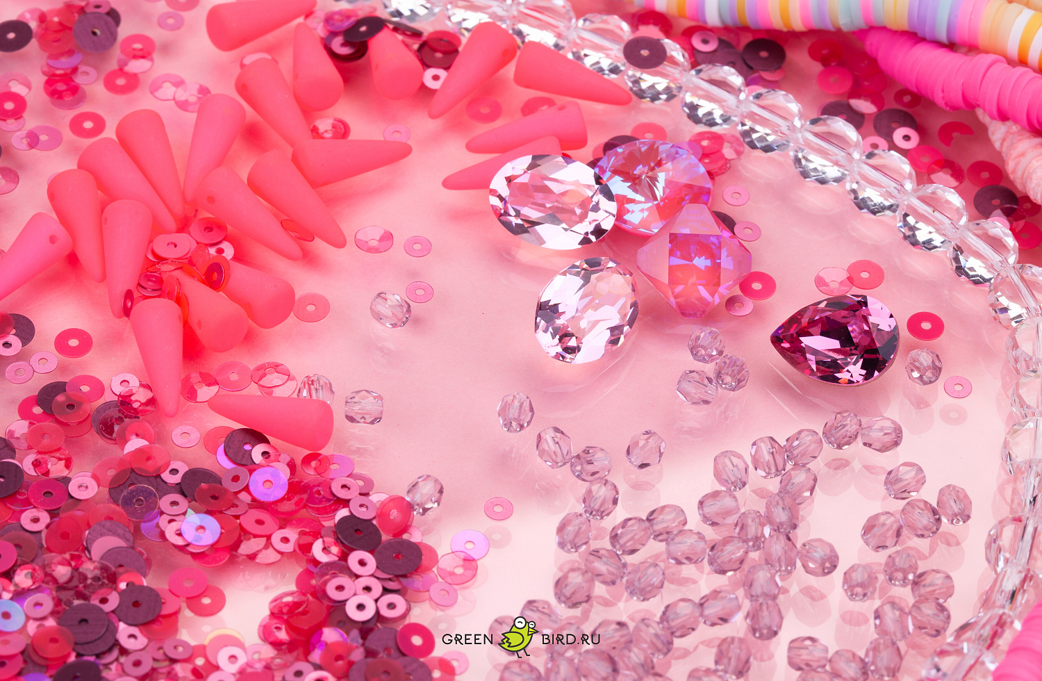 Розовые материалы в Greenbird.ru