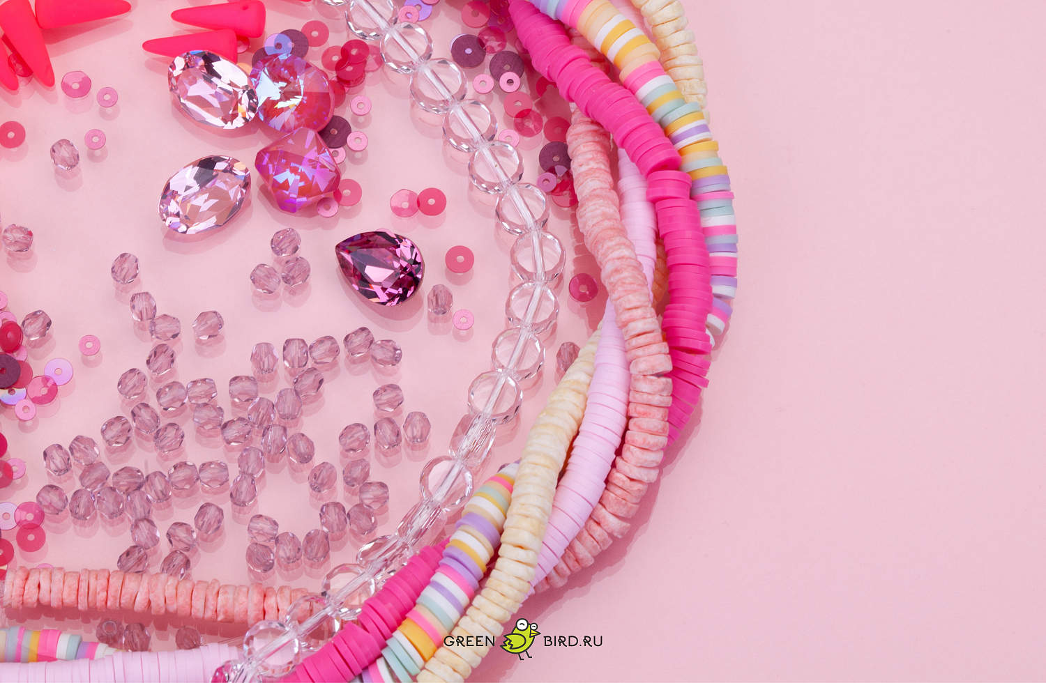 Розовые материалы в Greenbird.ru