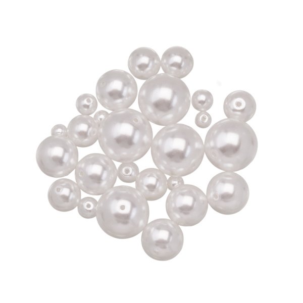 Crystalbird Микс жемчуга 3-10 мм, снежно-белый, уп.25 шт. (#MIX01)